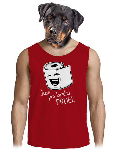 Prdel pánské tílko Red