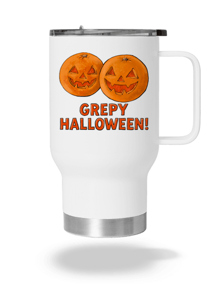 Grepy Halloween termohrnek White