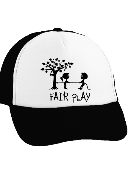 Fair play kšiltovka truckerka Black cap