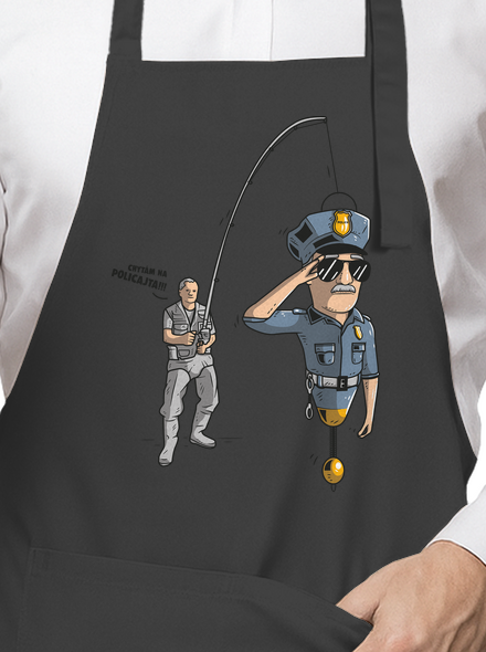 Policajt zástěra Dark Grey
