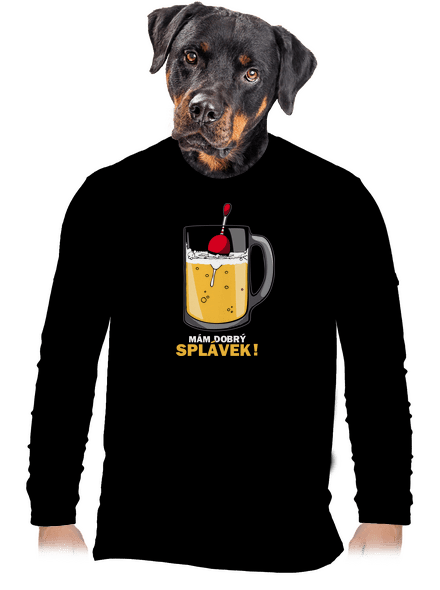 Splávek pánské dlouhý rukáv Black