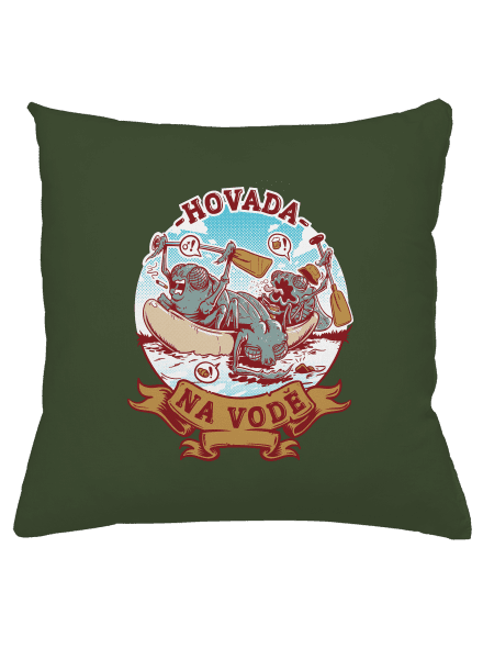 Hovada na vodě polštář Olive Green