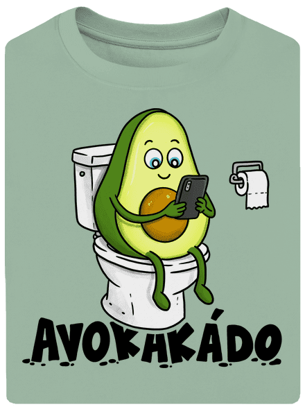 Avokakádo unisex tričko oversized Sage