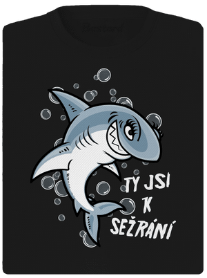 Žraločice a Piloun dámské sportovní tričko Black