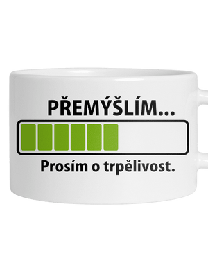 Přemýšlím hrnek makronka White