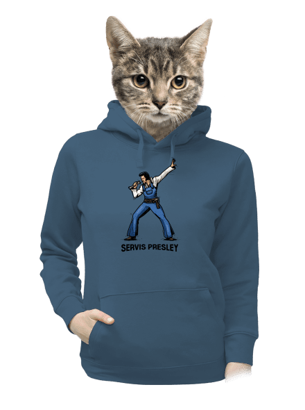 Servis Presley dámská mikina klokanka Denim