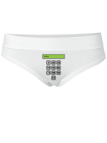 PIN - bílé kalhotky