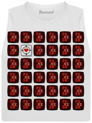 Pexeso dámské tílko volné White