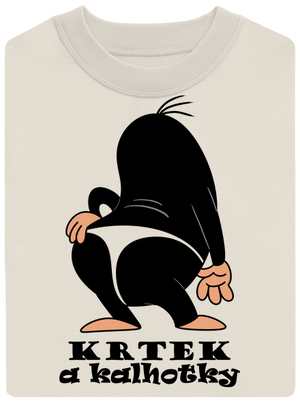 Krtek a kalhotky unisex mikina bez kapuce Off White