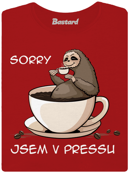 V pressu dámské tričko s lemem Red Mal