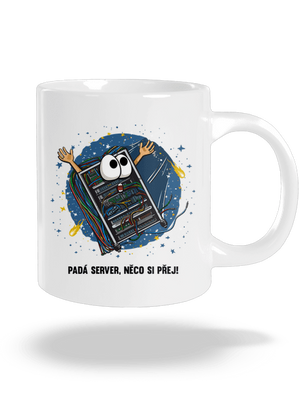Padá server velký hrnek White