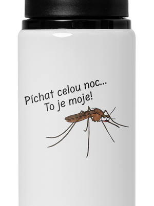 Komár s výdrží lahev na vodu White