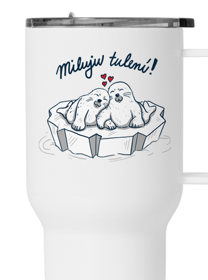 Miluju tulení termohrnek White