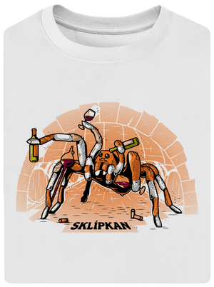 Sklípkan unisex tričko oversized White