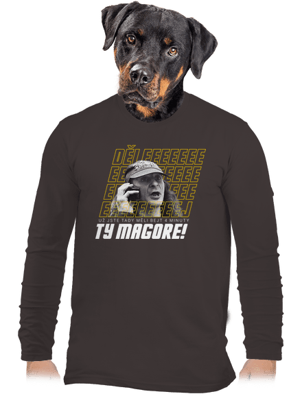 B18: Jiří Kára pánské dlouhý rukáv Bear Brown