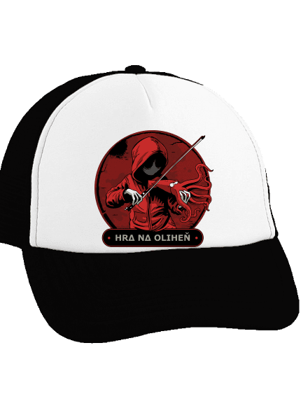 Hra na oliheň kšiltovka truckerka Black cap