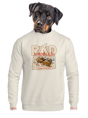 unisex mikina bez kapuce