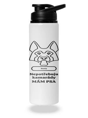 Nemůžu, mám psa lahev na vodu White