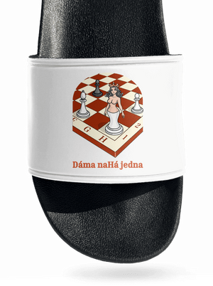 Dáma nahá jedna pantofle White