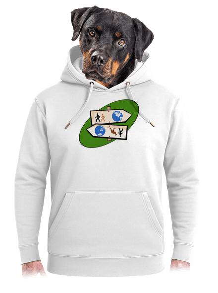 Dálkový pochod unisex mikina premium Snowwhite