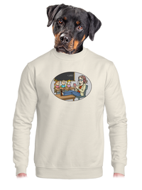 unisex mikina bez kapuce