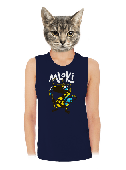 mLoki dámské tílko volné Navy