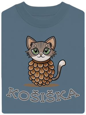 Košiška unisex mikina bez kapuce Nordic Blue