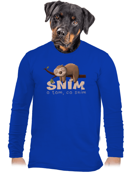 Sním o tom, co sním pánské dlouhý rukáv Royal Blue