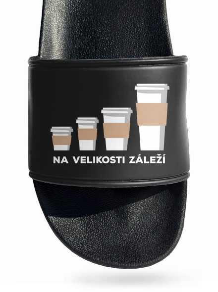 Na velikosti záleží pantofle Black