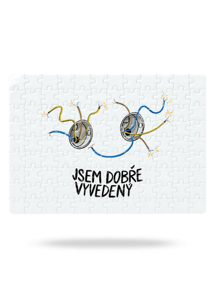 Jsem dobře vyvedený puzzle White
