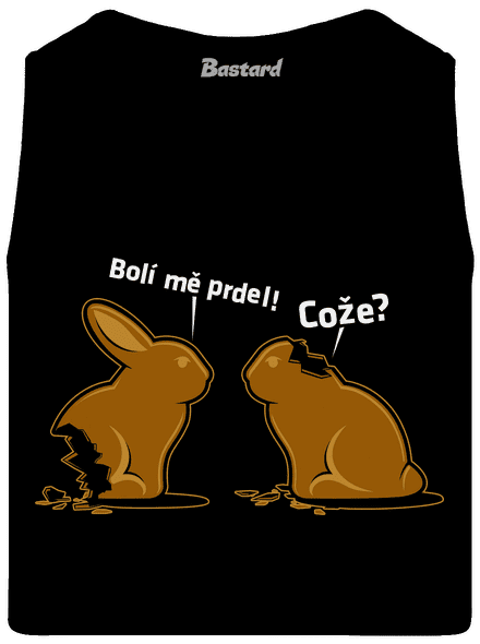Bolí mě prdel pánské tílko Black