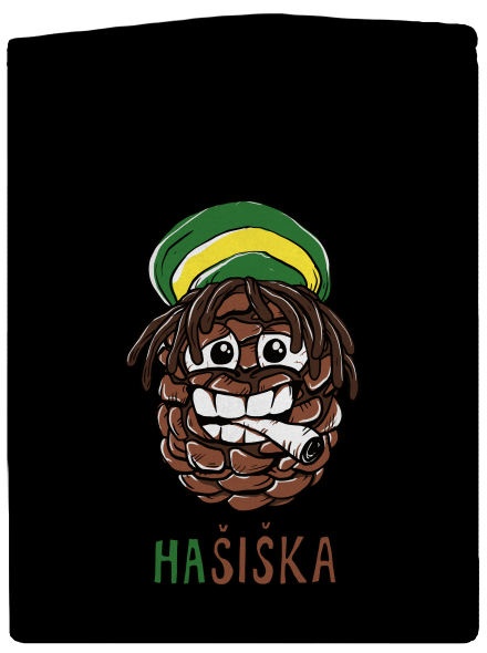 Hašiška dámská mikina na zip Black