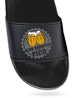 Klub řádných píčů pantofle Black Black