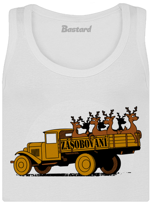 Zásobování dámské tílko klasické White