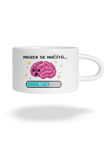 Mozek se načítá hrnek makronka White
