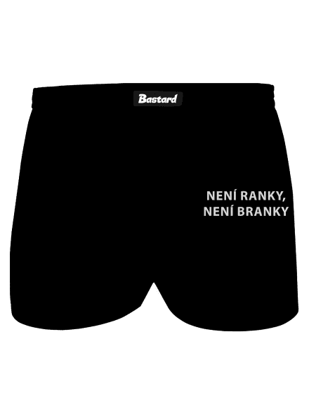 Není ranky, není branky pánské trenky Black