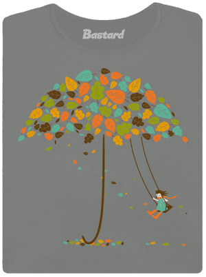 Radost z podzimu dámské tričko Dark Gray Melange