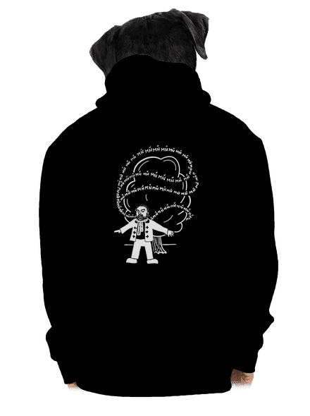 Cimrman: MŇ MŇ MŇ pánská mikina na zip Black