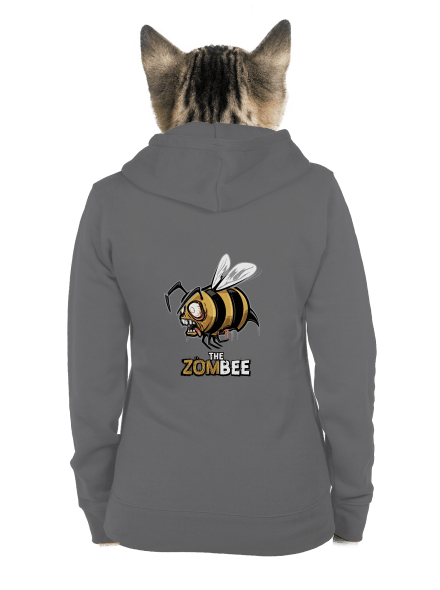 ZomBee - žlutá dámská mikina na zip Steel Gray