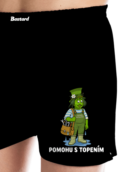 Vodník topenář pánské trenky Black