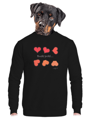 unisex mikina bez kapuce