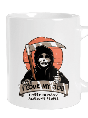 I love my job velký hrnek White