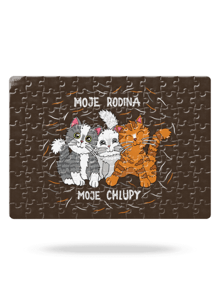 Moje rodina puzzle White