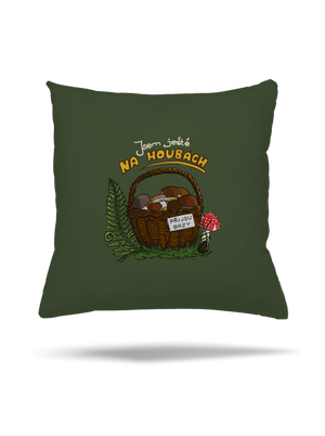Na houbách polštář Olive Green