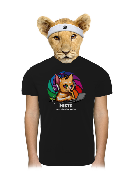 Mistr virtuálního světa dětské sportovní tričko Black