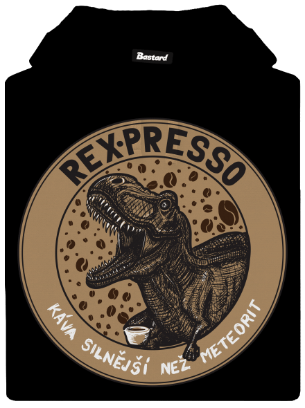 Rex-presso pánská mikina klokanka Black