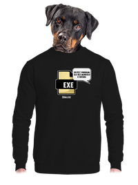 unisex mikina bez kapuce