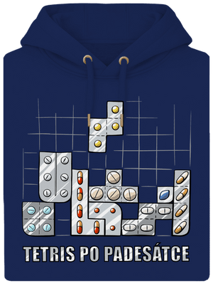 Tetris po padesátce  unisex mikina premium Navy