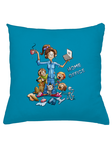 Maminčin home office polštář Blue Turquoise