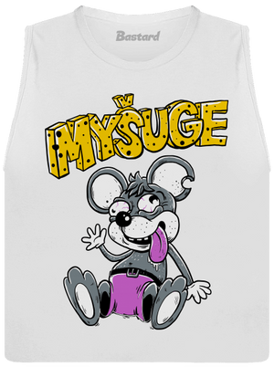 Myšuge dámské tílko volné White